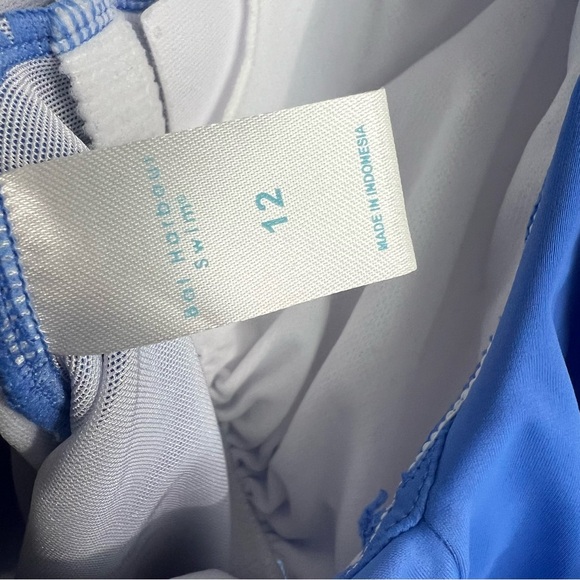 Bal Harbour Blue V-Neck Ruffle One Piece Swim - Picture 7 of 12